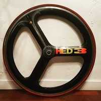 HED 3 TriSpoke Carbon Racing Wheel / Roda