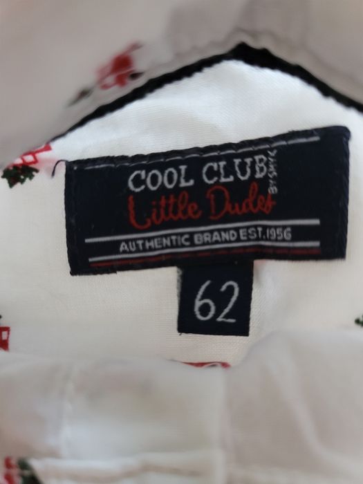 Koszula świąteczna niemowlęca rozm. 62 Cool Club STAN IDEALNY