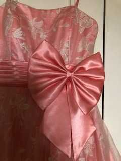 Vestido cerimonia/gala cor-de-rosa