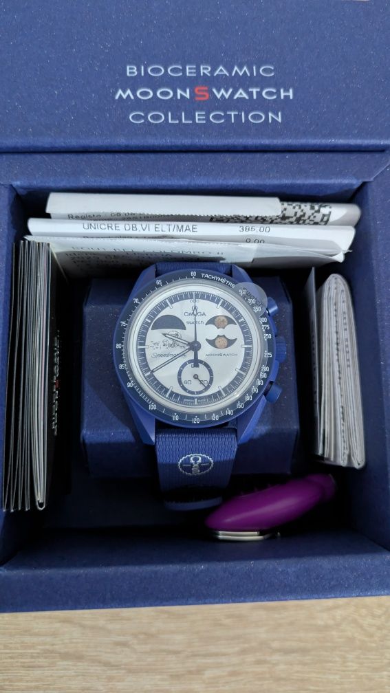 Omega x Swatch Moonswatch Mission to Earthphase Moonshine Gold