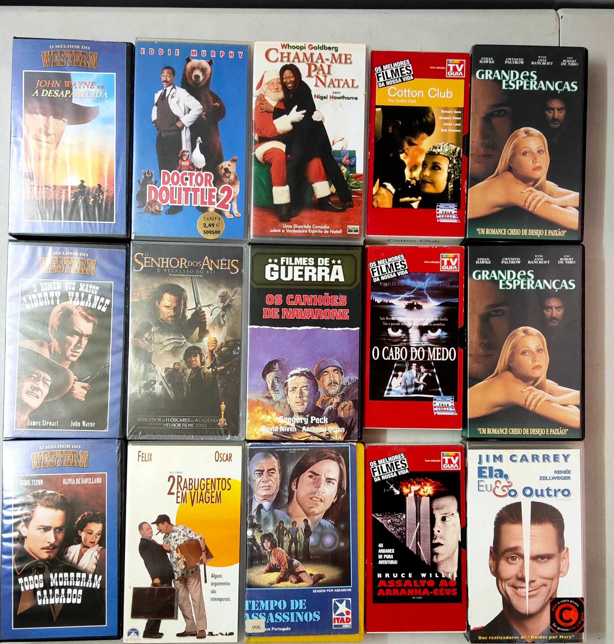 Lote Vhs 7 - Ver lista Abaixo - PROMOÇÂO 1 €