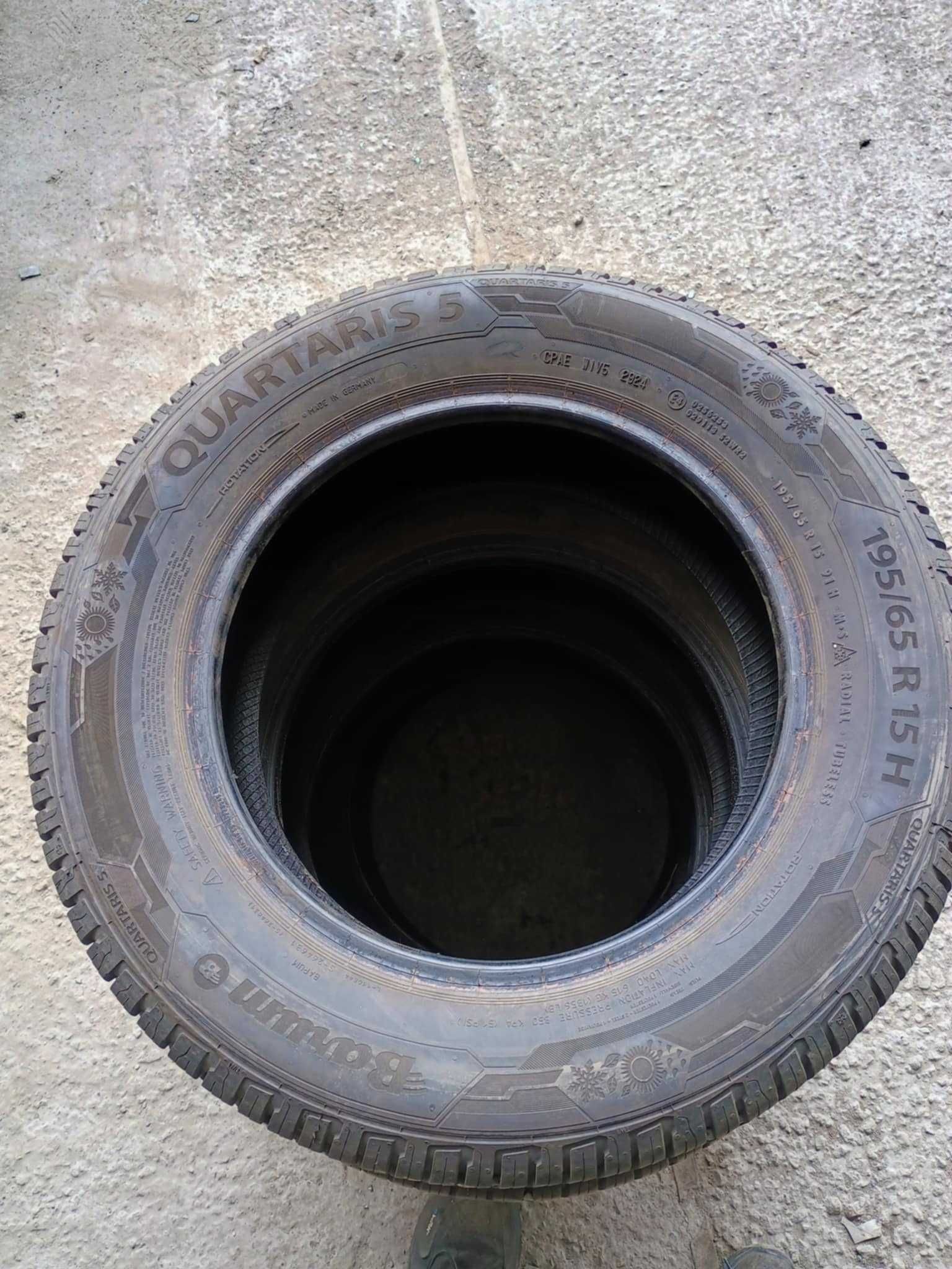 Opony WIELOSEZONOWE 2024 rok Barum 195/65 15r bieżnik 7.5mm JAK NOWE