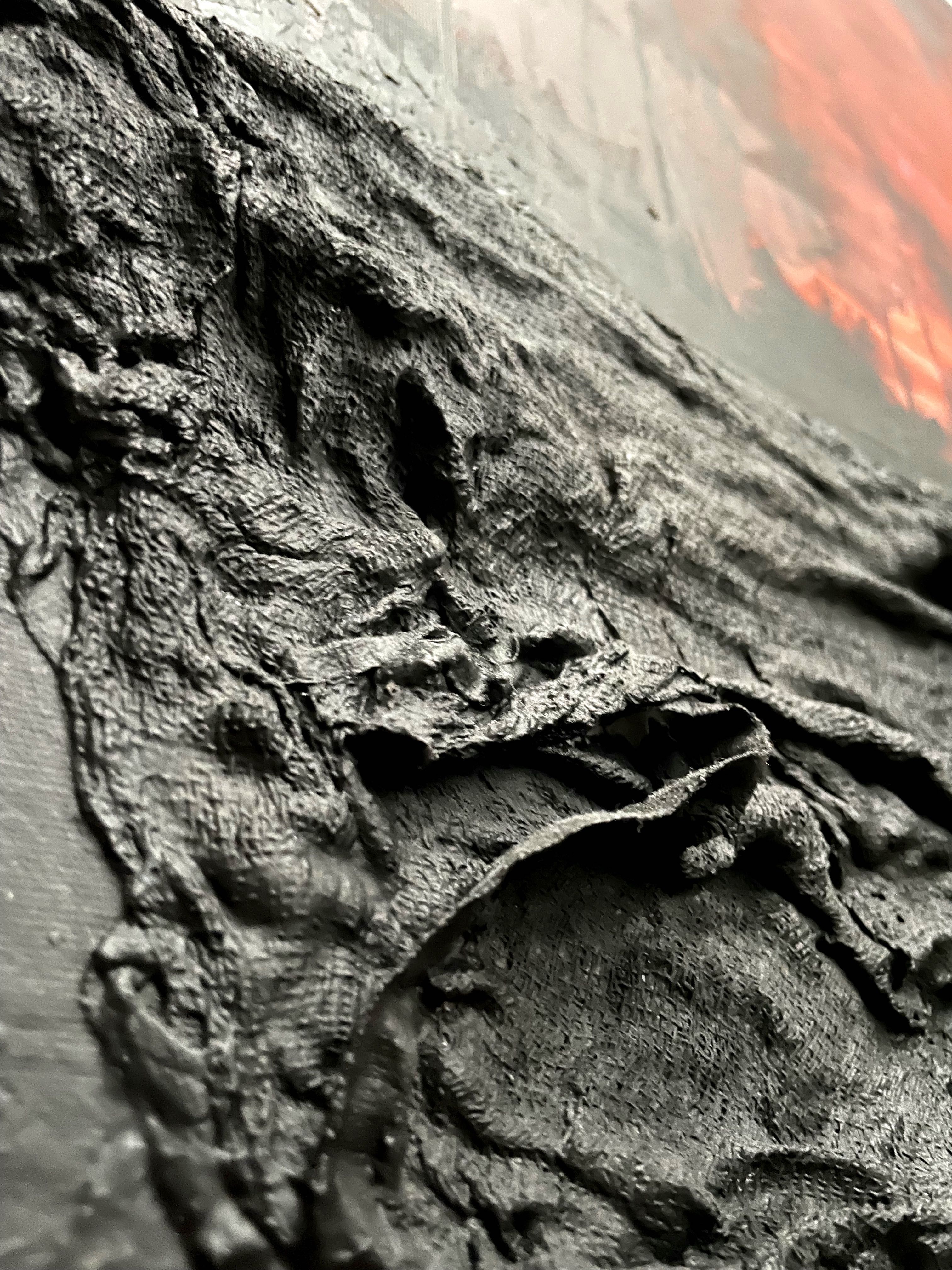 obraz ręcznie malowany na płótnie, z fakturą 3D 80x100 cm