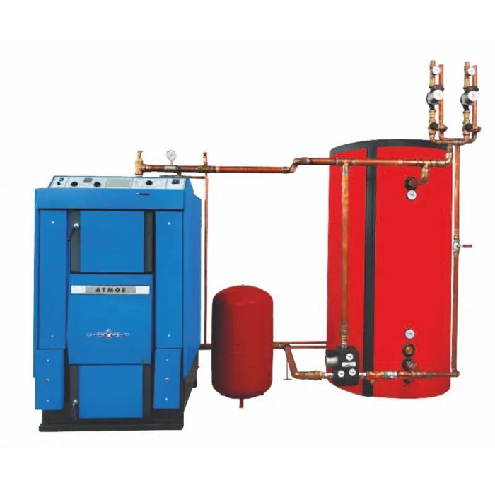 Kocioł piec zgazowujący drewno Atmos 18kw+bufor Audyt Dotacja Montaż