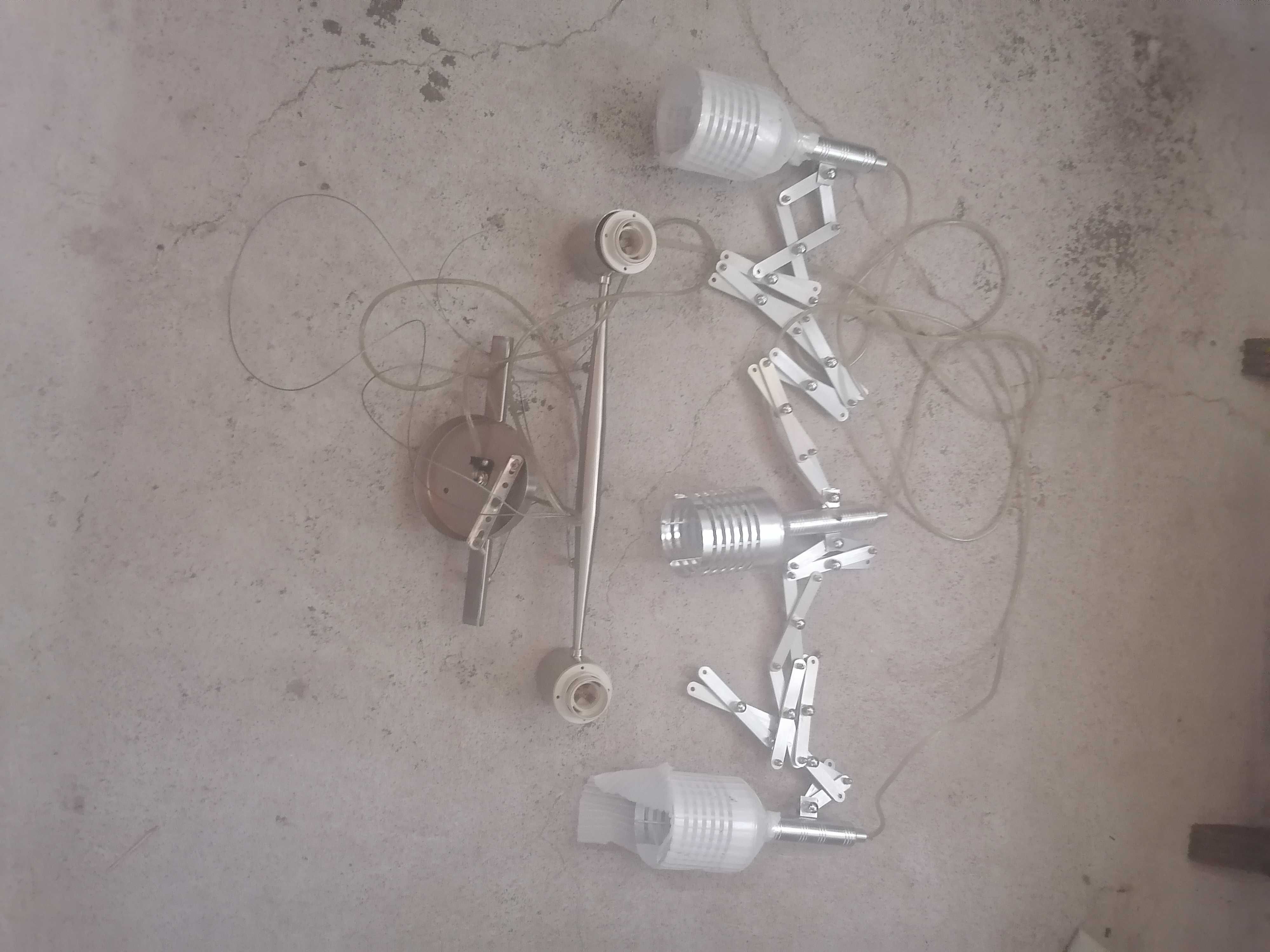 Conjunto de 5 lâmpadas inox novas