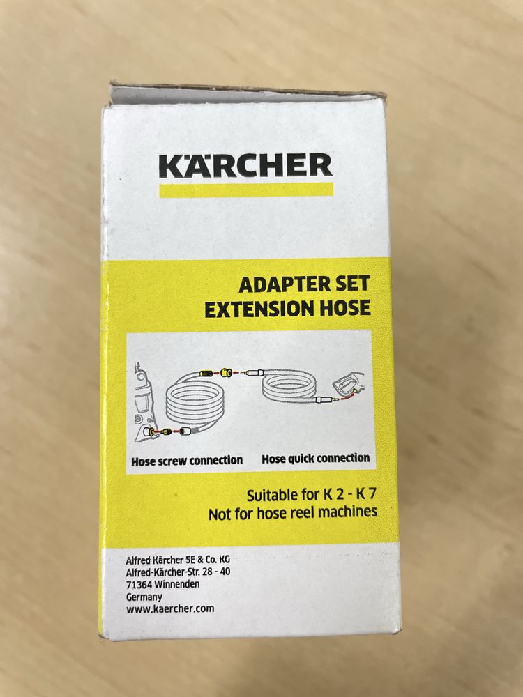 Zestaw adapterów do węża przedłużającego Myjka Karcher K 2 - K 7 Set