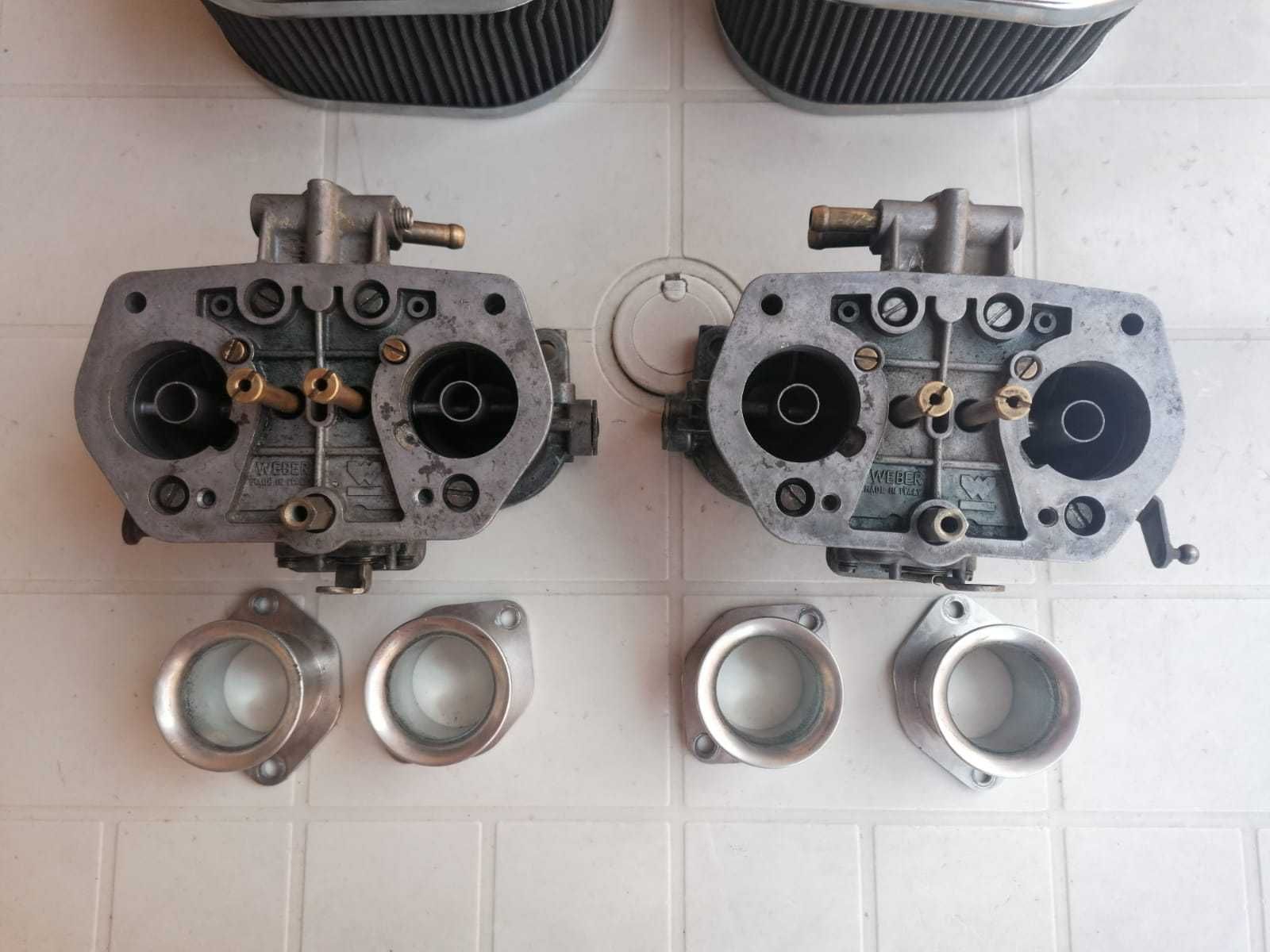 Carburadores Weber IDF 36 + cornetas + filtros de ar