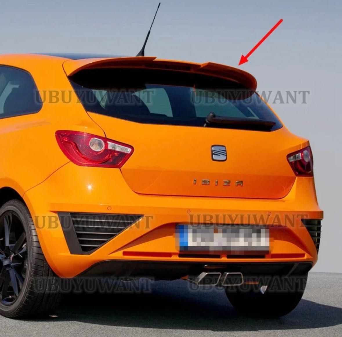 Спойлер Seat Ibiza накладка на ляду багажник бленда антикрыло сиат иби