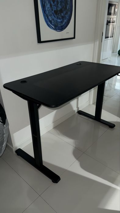 Secretária gaming napofix gmd1130r | iluminação rgb