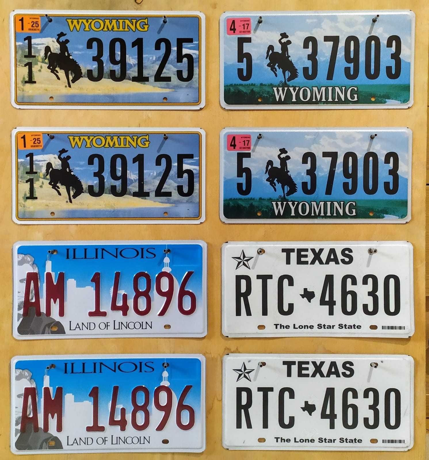 Texas Техас Парные американские номерные знаки США авто номера
