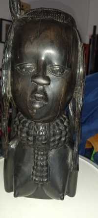 Arte africana,busto de nativa africana