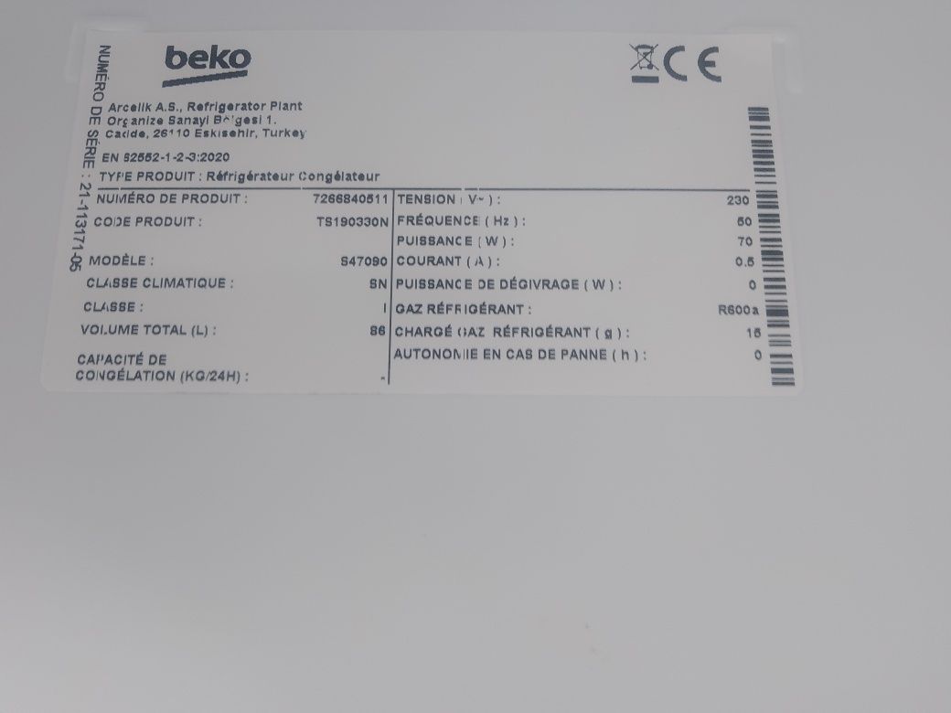 Lodówka Beko mała