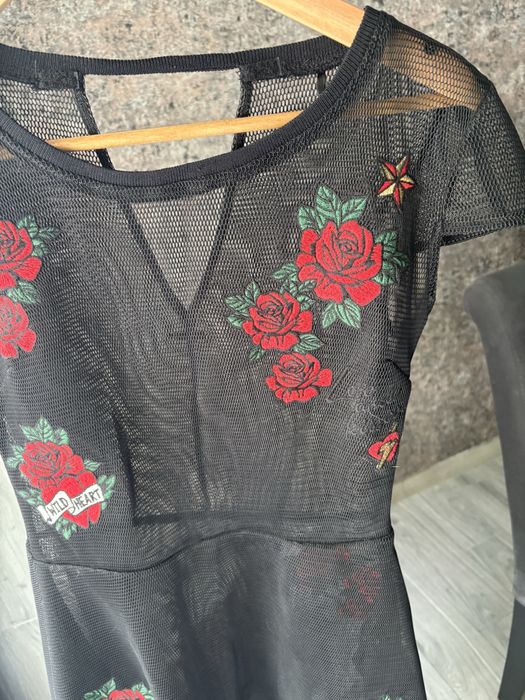 Sukienka czarna  Rose Guess M/L