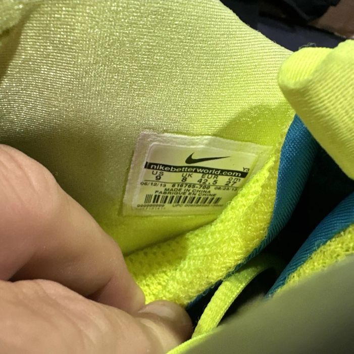 Nike Air Flightposite Exposed Volt Blue Foam One Penny. Jordan.