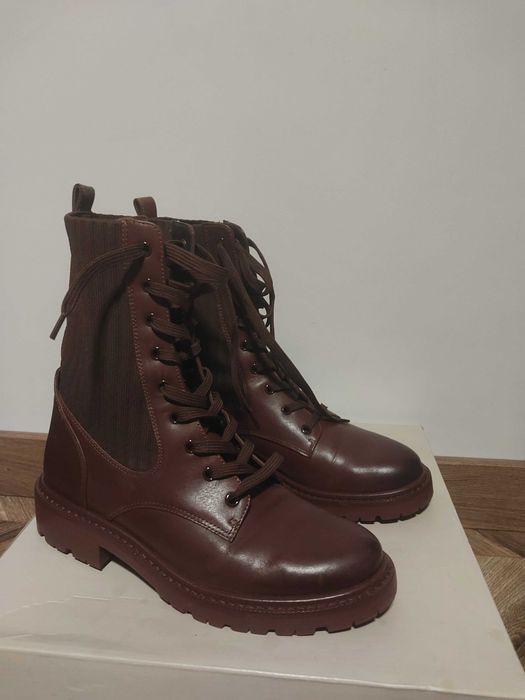 Skórzane botki Sam Edelman