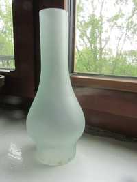 komin do lampy naftowej mleczny śr. montażowa 7,8 cm, wysokość 26 cm