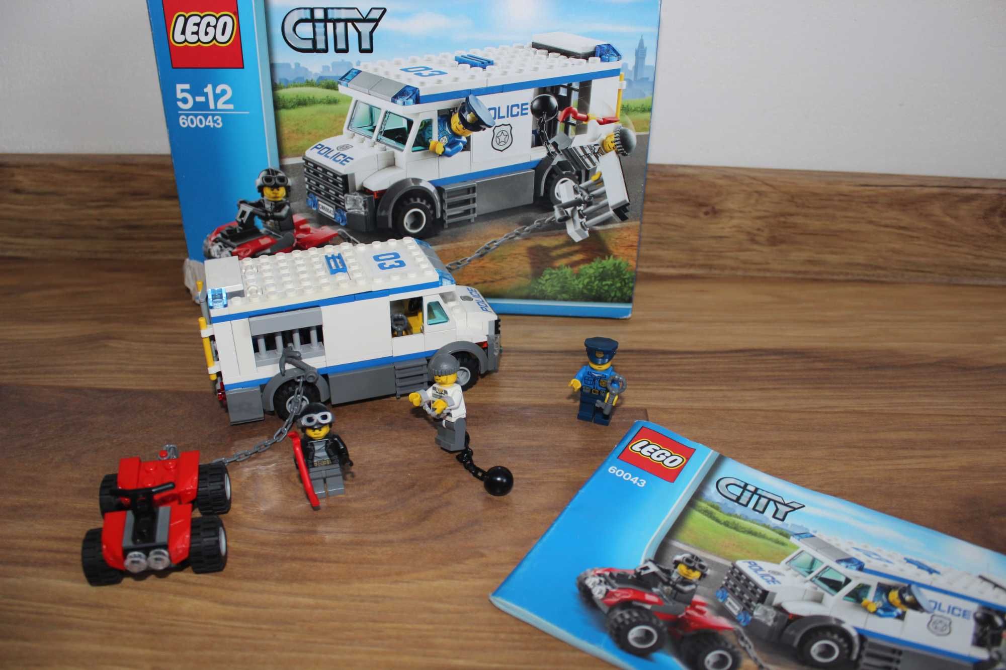 Klocki LEGO City 60043 - Policyjny transporter więźniów