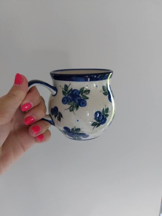 Kubek Bolesławiec w jagody - nowy!