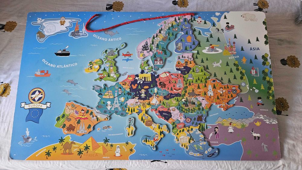 Mapa Europa magnético