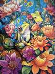 Puzzle Cherry Pazzi 1000 elementów Flower Power Frog kwiaty żaba