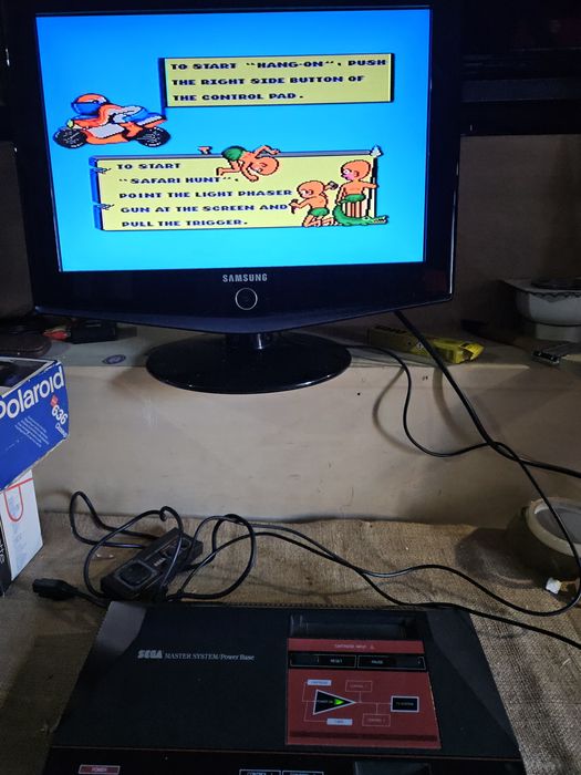 Sega master system com caixa