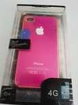 Nowe Etui Case IPhone 4 Apple Jabłko Różowe Srebrne