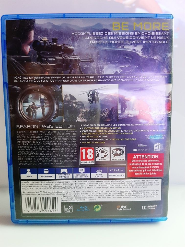 Gra na PlayStation 4,5 Sniper ghost warrior