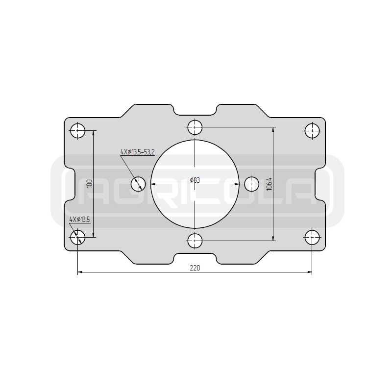 Silnik hydrauliczny BMR 100 O2 WC25 z płytą i tuleją