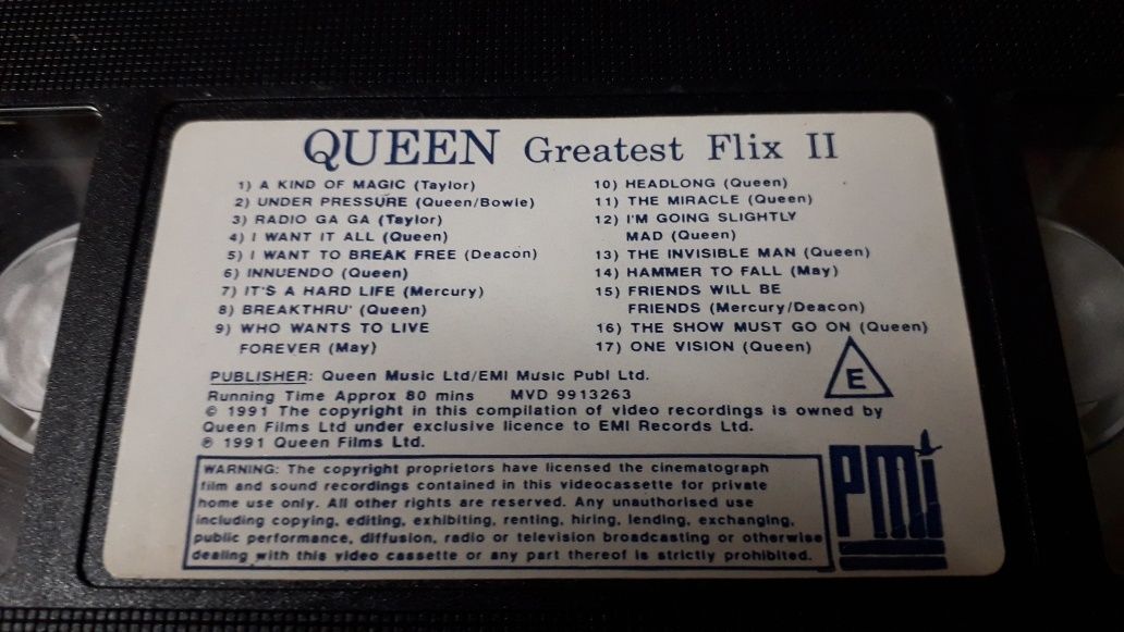 Sprzedam kasety VHS zespołu Queen