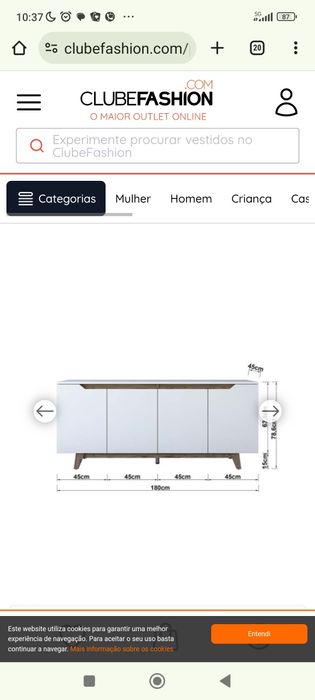Aparador NOVO na caixa