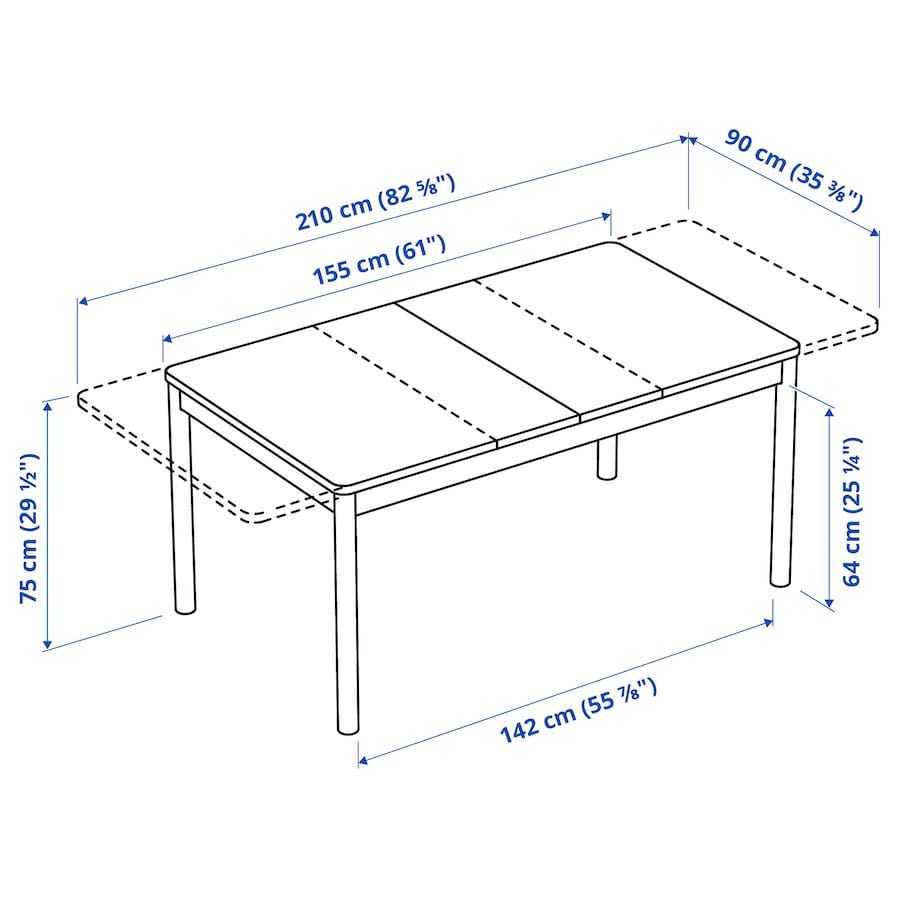 Stół Ikea RONNING 4/8 osób 155 / 210x90x75 cm BRZOZA Nowy