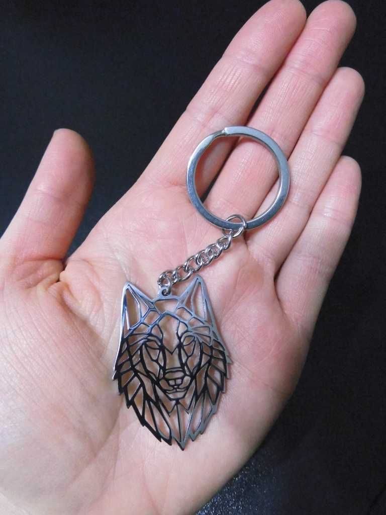 4 x brelok BRELOCZEK wilk WILK wolf STAL nierdzewna