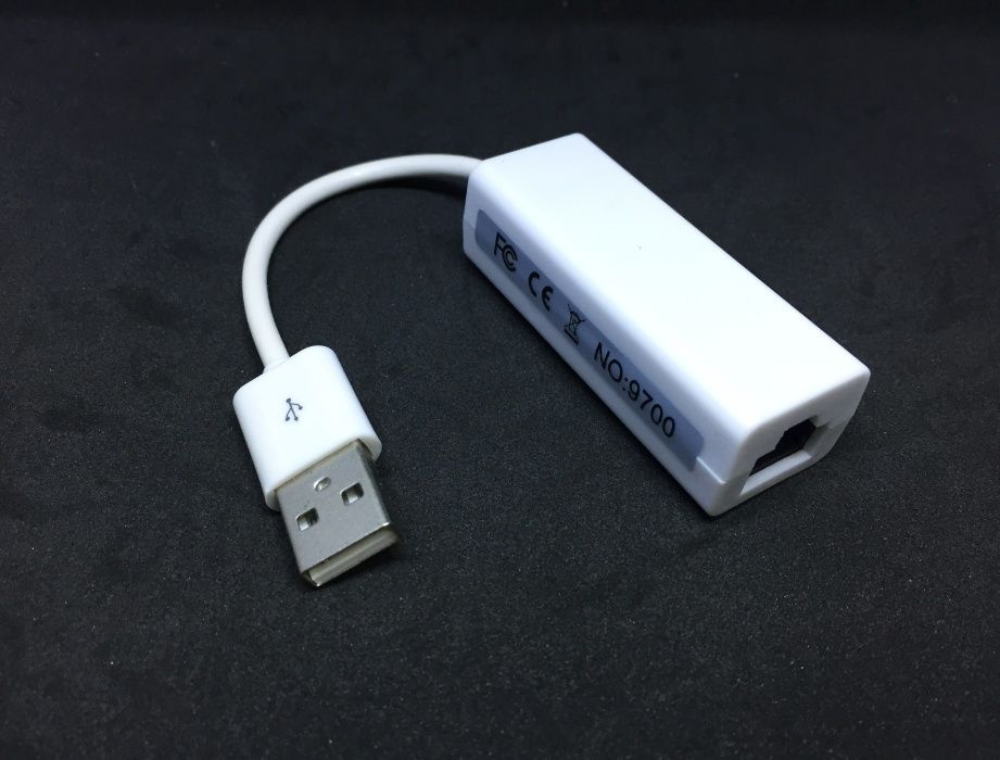Adaptador USB para rede Ethernet (RJ45) para MacBook / PC - NOVO