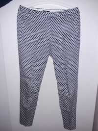 H&M spodnie klasyczne damskie materiałowe cygaretki wzór r M 38