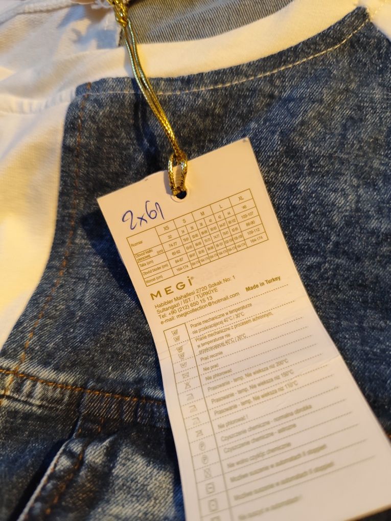 Bluza z jeansem l,xl