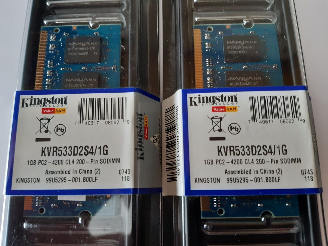 Memorias RAM DDR2 1+1 gb