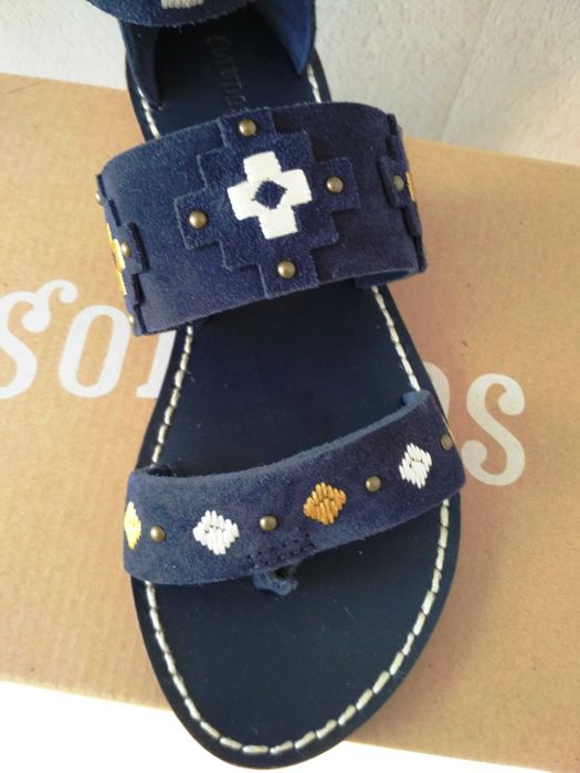 замшевые сандалии Soludos 25 см