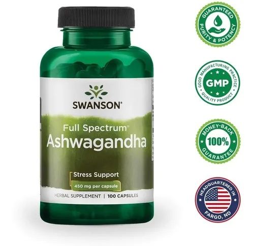 Swanson Ashwagandha 450mg 100кап ( OLX ДОСТАВКОЙ+30гр)