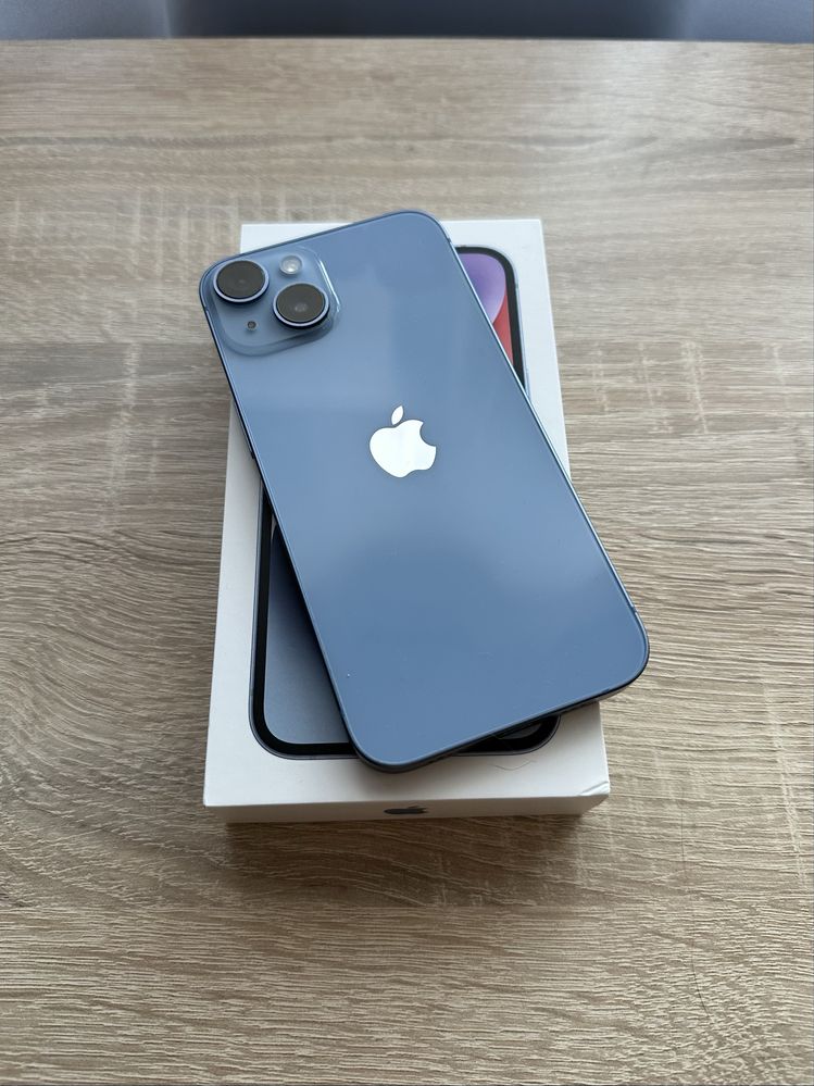 Iphone 14 128GB Niebieski + Etui + Kabel