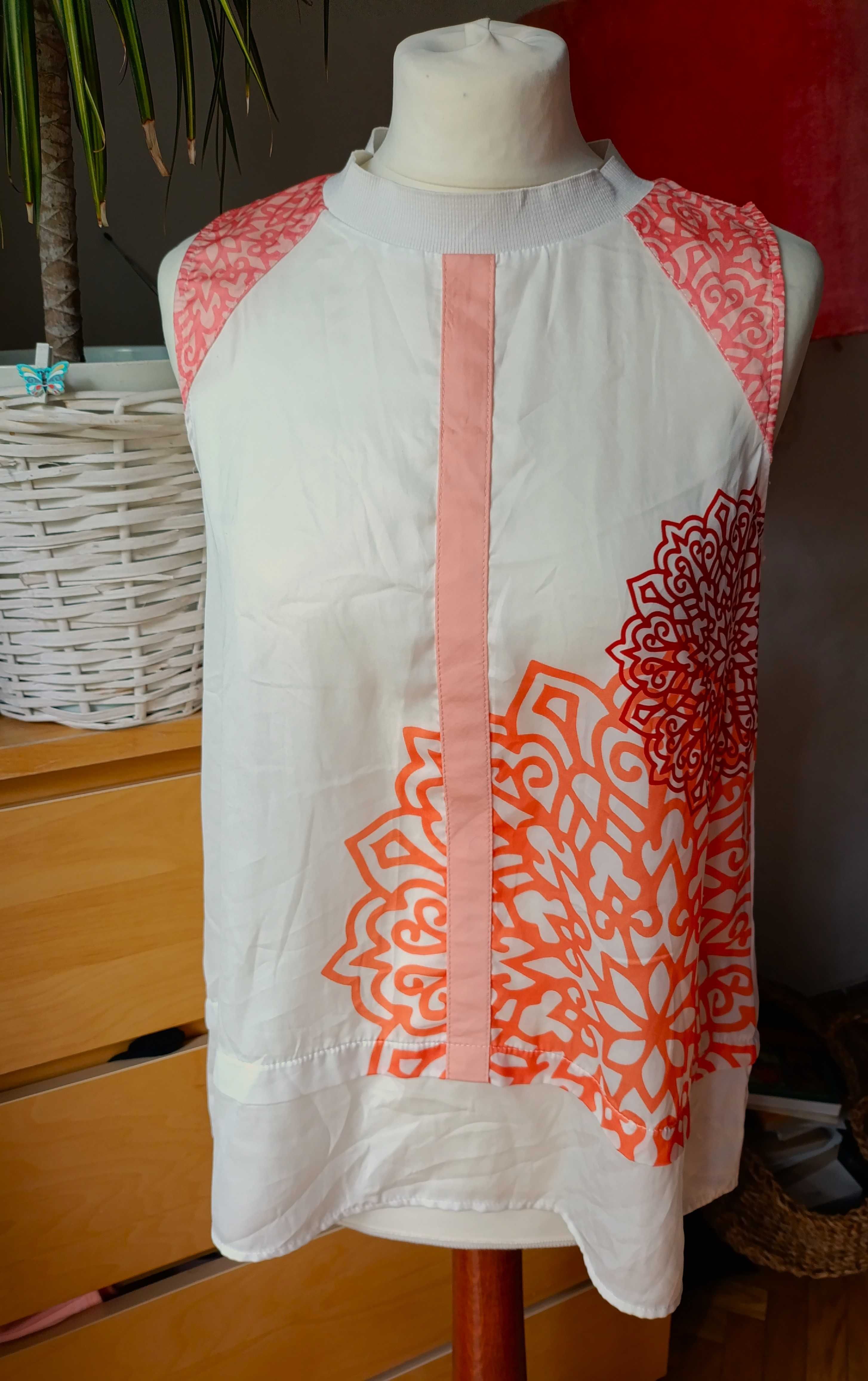 Desigual - BLUZKA bez rękawów, mandala, boho - M