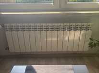 Grzejnik niski kaloryfer żeberkowy aluminiowy 15 żeber 120x42,5x9,5cm