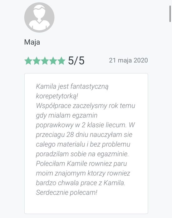 Nie wpuszczam na lekcje bez zadania domowego, 50 pozytywnych opinii