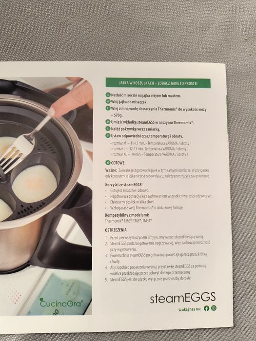 SteamEggs wkładka do gotowania jajek w koszulce
