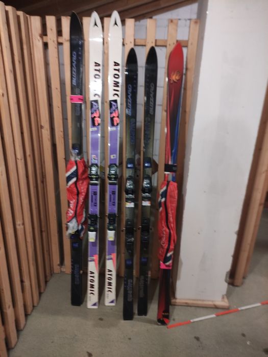 Лыжи горные спортивные разные
