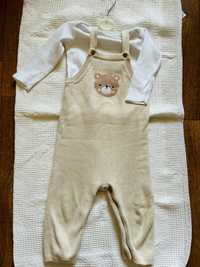 Трикотажний комбінезон для малюків, штанці з шлейками для дітей