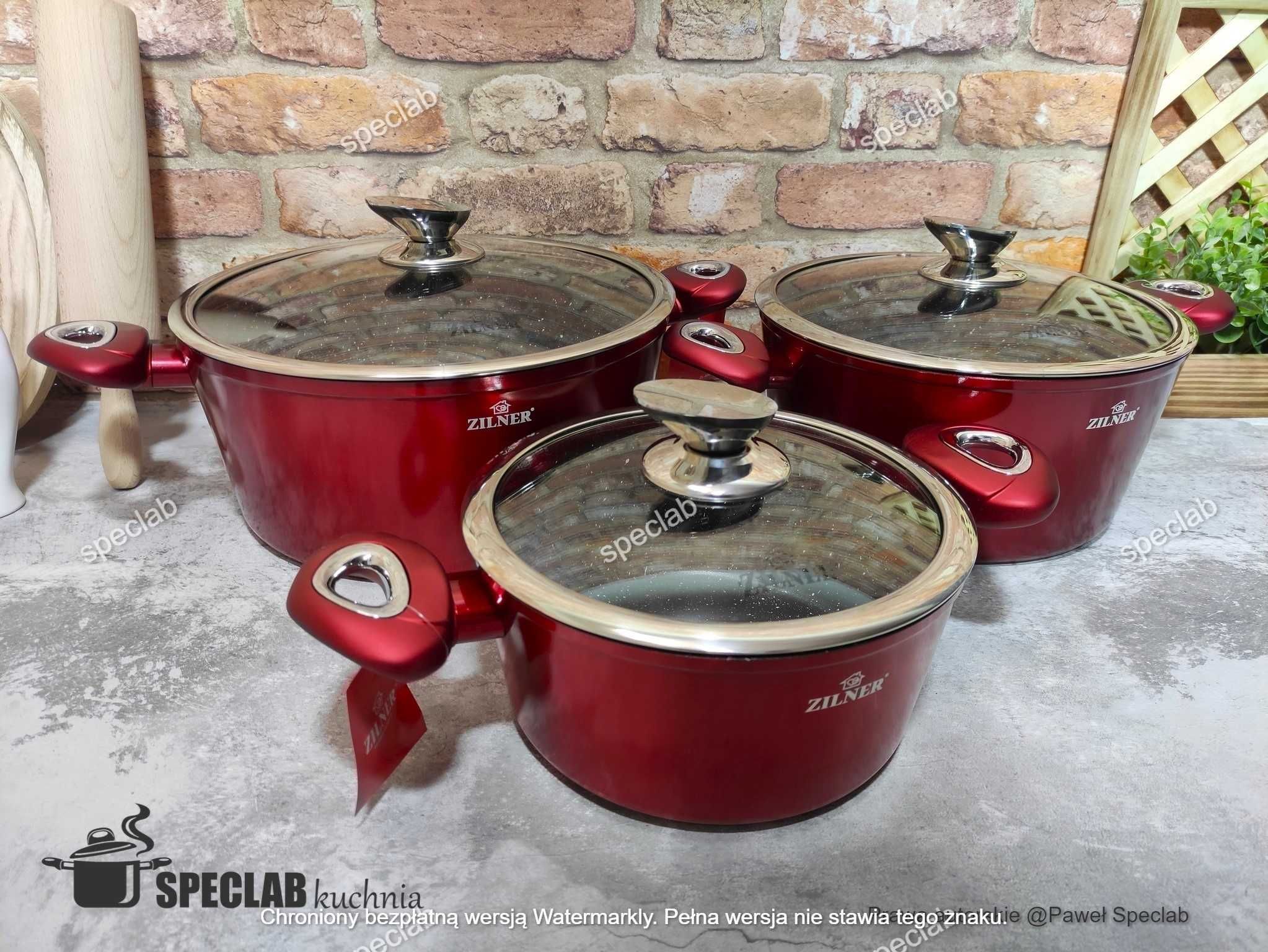 Zestaw garnków ZL-8561. Gaz, indukcja, halogen, piekarnik