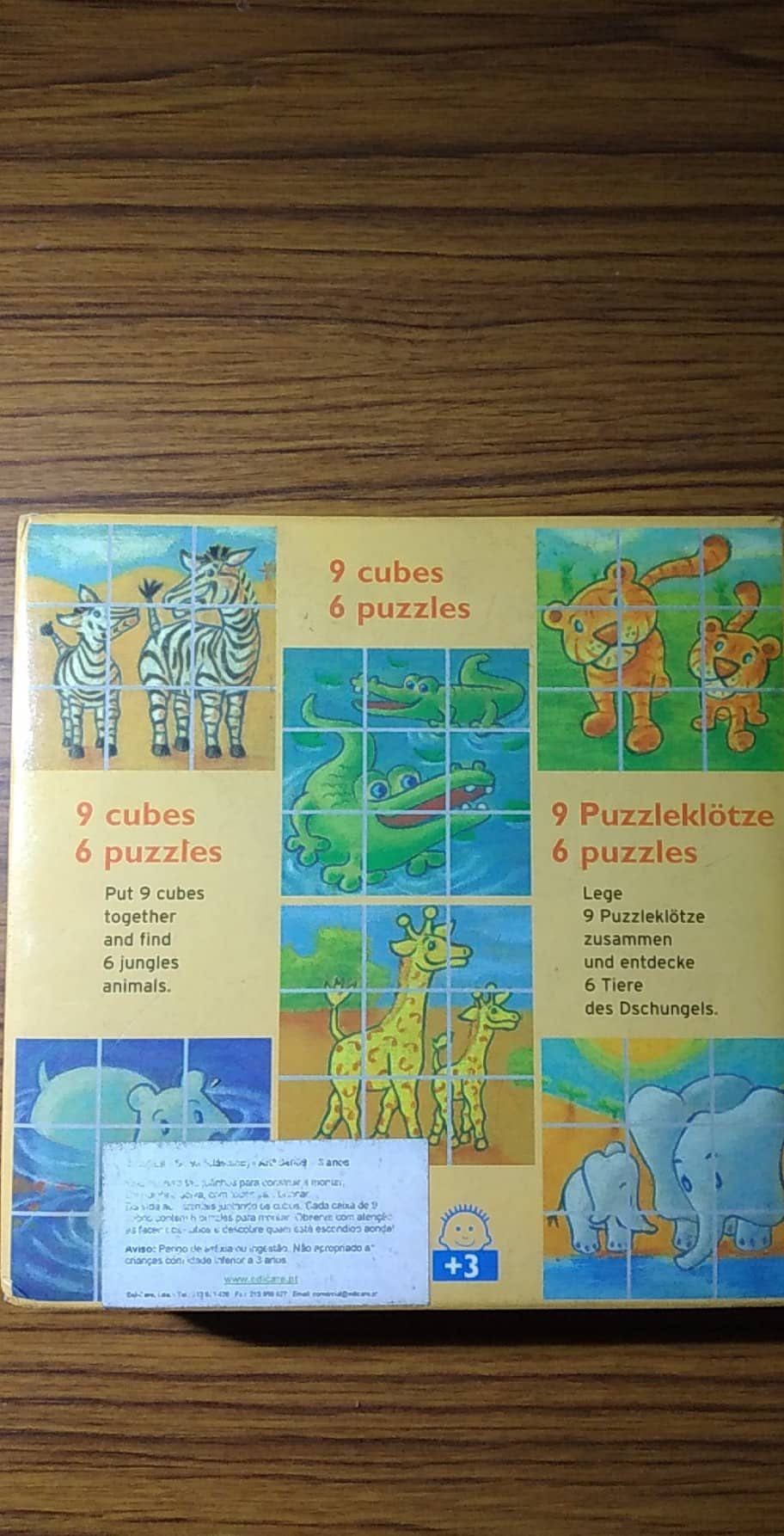 Puzzle de cubos (9 peças)