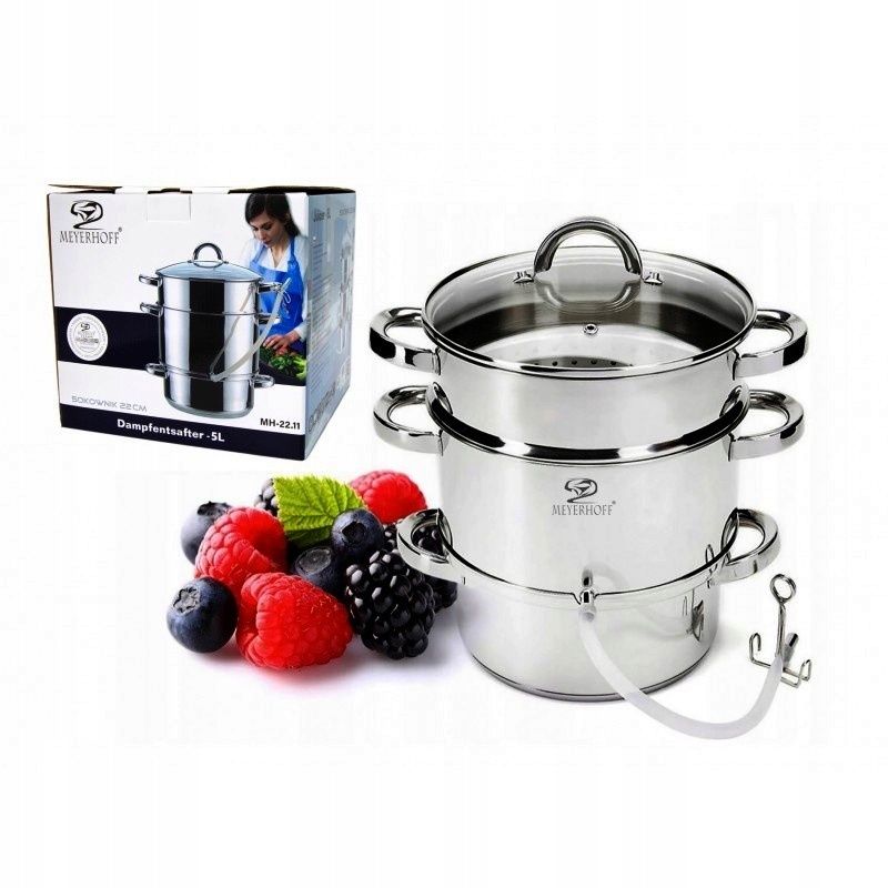 sokownik garnek do soku parowar 2w1 stal 5l