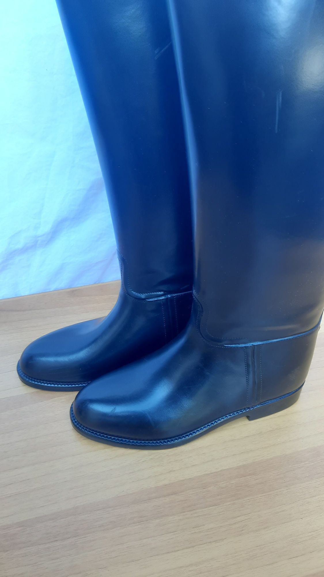 Aigle гумові чоботи, жіночі з м'якою підкладкою, 36р, жокейські, made