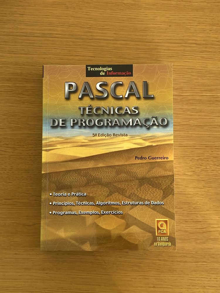 Livro “PASCAL: Técnicas de Programação” (NOVO)